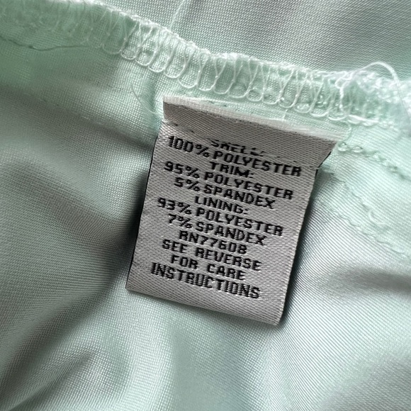 J. PETERMAN Alice's 1920s Dress Blouson Pale Aqua Size 0 - Picture 7 of 9